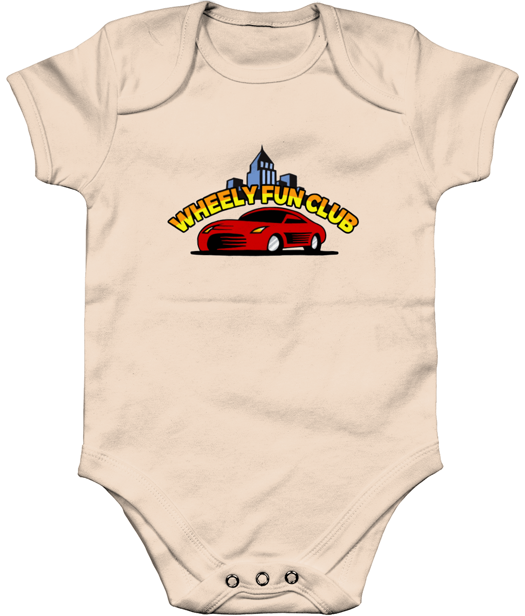 Body bébé bio à manches courtes Wheely Fun Club